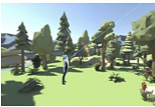 Valor VR therapy scene: virtual forest walk